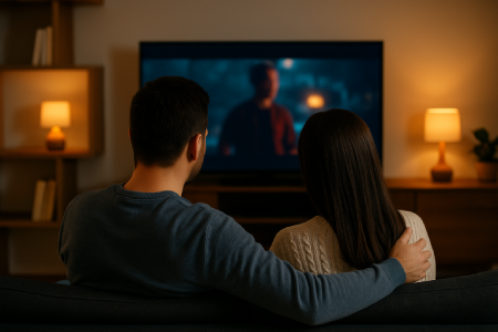 When Your Partner Wants to Watch a Movie Online but Can’t Decide on One from 22-hdd.com
